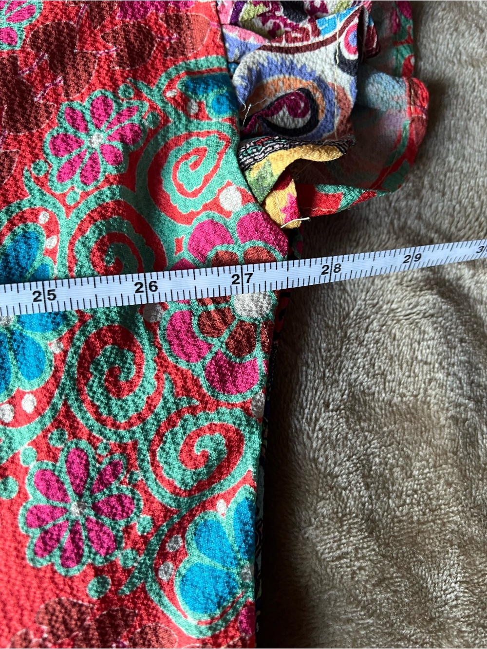 Umgee Multicolor Patchwork Tunic Top - Picture 9 of 11